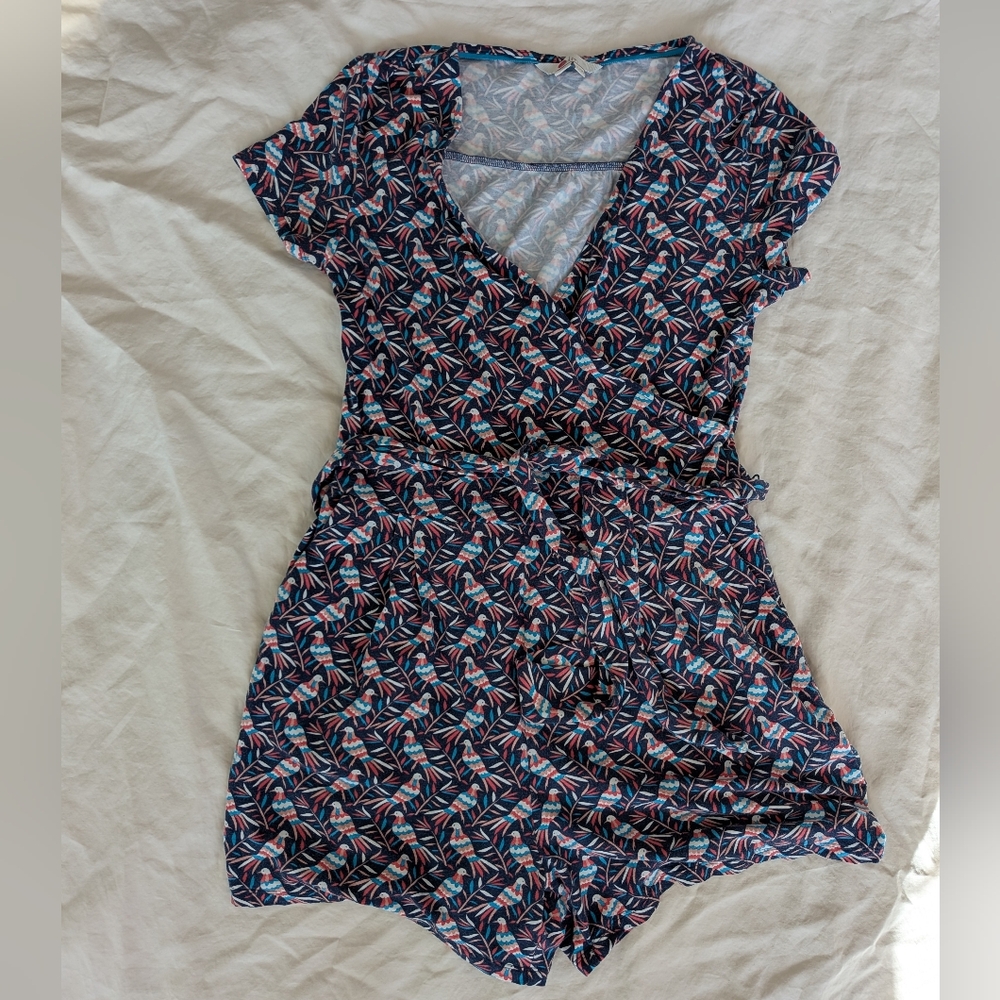 Boden Multicolor Floral Romper